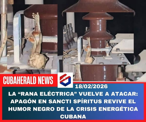 La “rana eléctrica” vuelve a atacar: apagón en Sancti Spíritus revive el humor negro de la crisis energética cubana