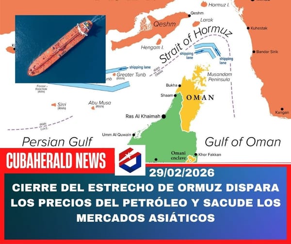 Cierre del Estrecho de Ormuz dispara los precios del petróleo y sacude los mercados asiáticos
