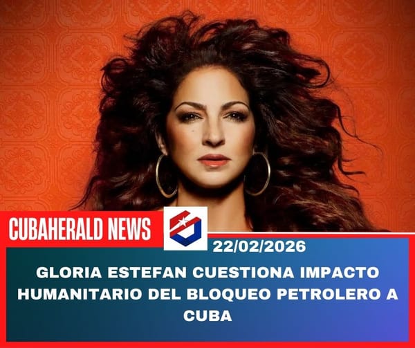 Gloria Estefan cuestiona impacto humanitario del bloqueo petrolero a Cuba
