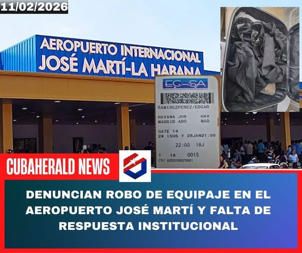Denuncian robo de equipaje en el aeropuerto José Martí y falta de respuesta institucional