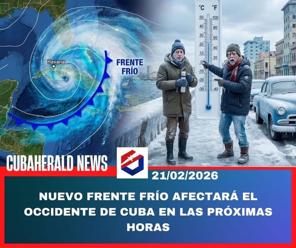 Nuevo frente frío afectará el occidente de Cuba en las próximas horas