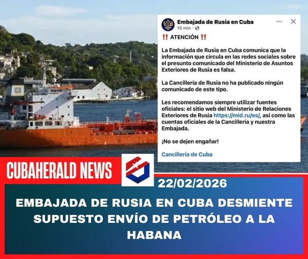 Embajada de Rusia en Cuba desmiente supuesto envío de petróleo a La Habana