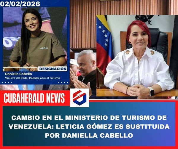 Cambio en el Ministerio de Turismo de Venezuela: Leticia Gómez es sustituida por Daniella Cabello