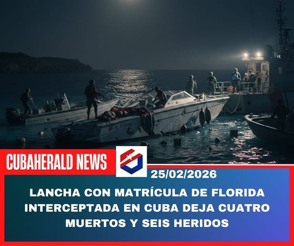 Lancha con matrícula de Florida interceptada en Cuba deja cuatro muertos y seis heridos