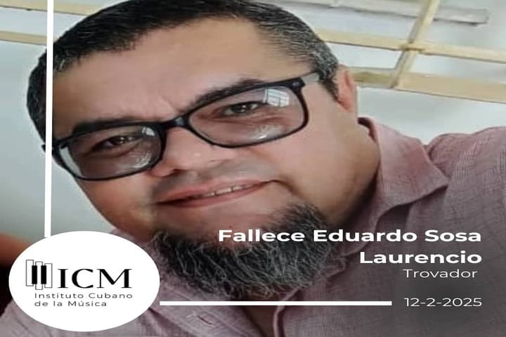 Hombre con gafas, noticia fallecimiento Eduardo Sosa.