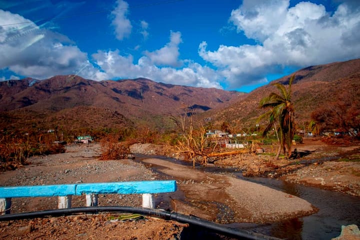GRAVES DAÑOS VIALES EN GUAMÁ TRAS EL PASO DEL HURACÁN MELISSA