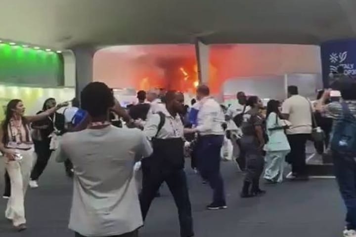 INCENDIO OBLIGA A EVACUAR UN PABELLÓN DE LA COP30 EN BELÉM: EQUIPOS DE EMERGENCIA ACTUAN EN ZONA DE MÁXIMA SEGURIDAD