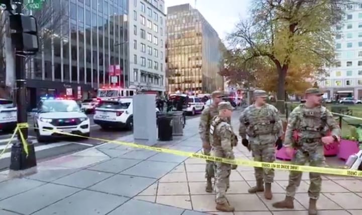 Ataque armado cerca de la Casa Blanca deja dos miembros de la Guardia Nacional heridos de gravedad