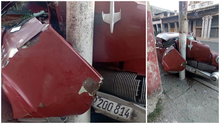 Accidente en la Habana deja daños materiales pero sin víctimas mortales