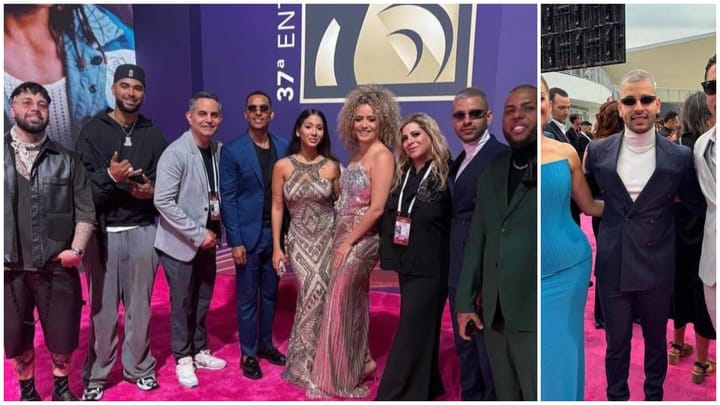 ¡Alex Duvall deslumbra con su estilo en la alfombra magenta de Premio Lo Nuestro!