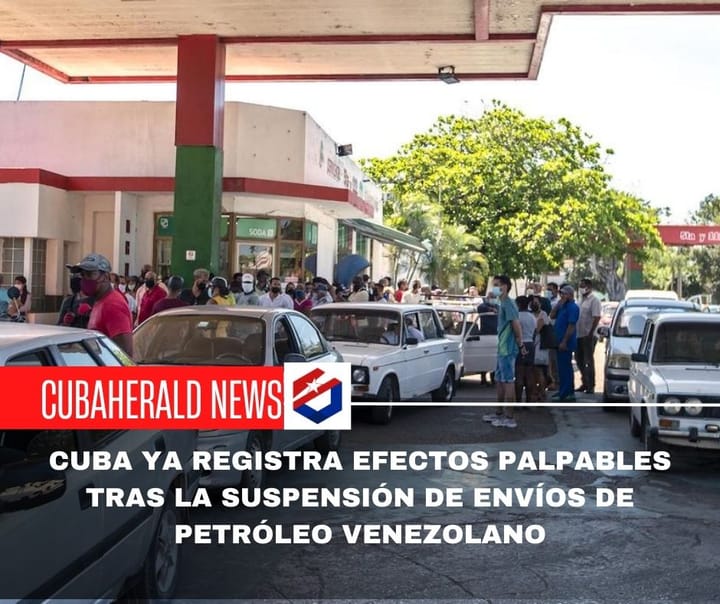 Cuba ya registra efectos palpables tras la suspensión de envíos de petróleo venezolano