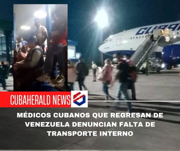 Médicos cubanos que regresan de Venezuela denuncian falta de transporte interno