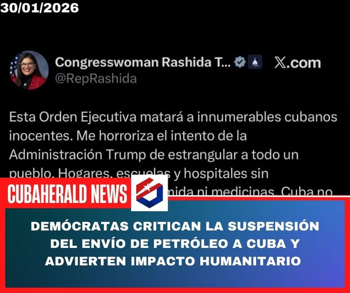 Demócratas critican la suspensión del envío de petróleo a Cuba y advierten impacto humanitario; republicanos de Miami respaldan la medida