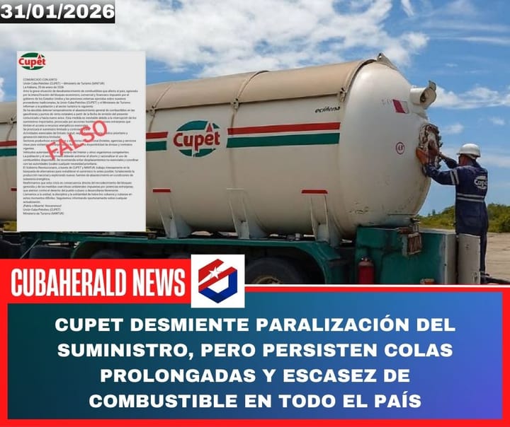 CUPET desmiente paralización del suministro, pero persisten colas prolongadas y escasez de combustible en todo el país