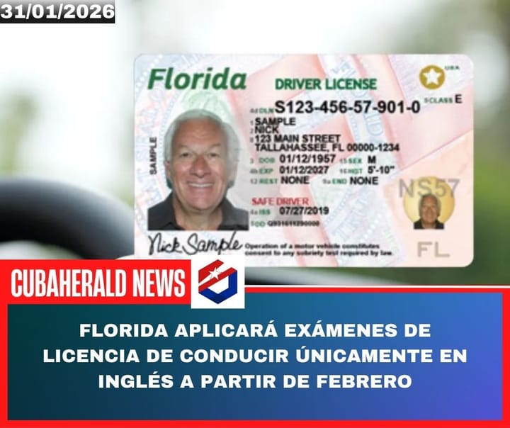 Florida aplicará exámenes de licencia de conducir únicamente en inglés a partir de febrero