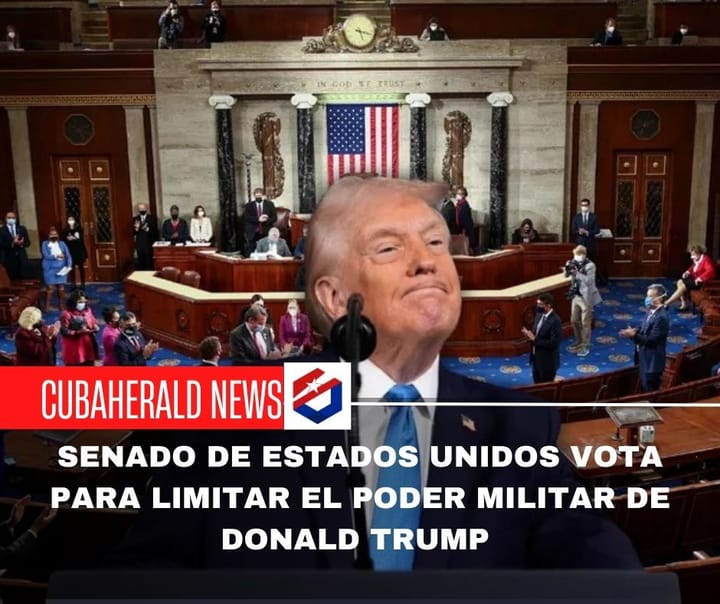 Senado de Estados Unidos vota para limitar el poder militar de Donald Trump tras la captura de Maduro
