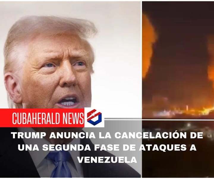 Trump anuncia la cancelación de una segunda fase de ataques a Venezuela