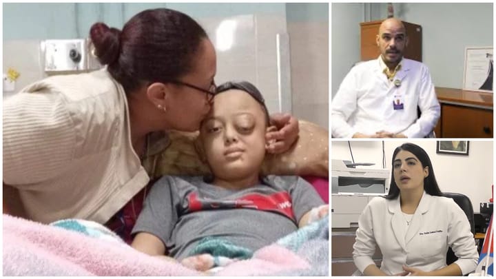 Collage de escenas médicas y familiares