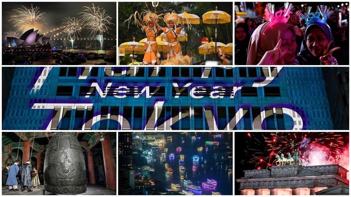 Celebraciones globales de Año Nuevo en varias ciudades