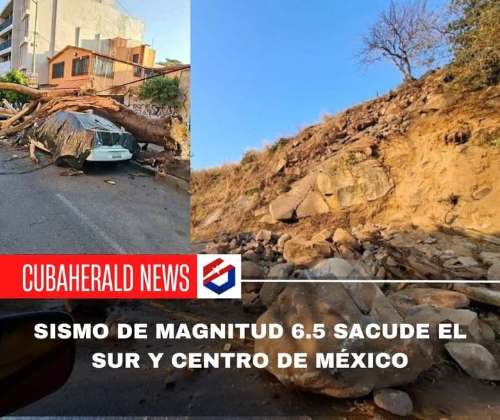 Sismo de magnitud 6.5 sacude el sur y centro de México