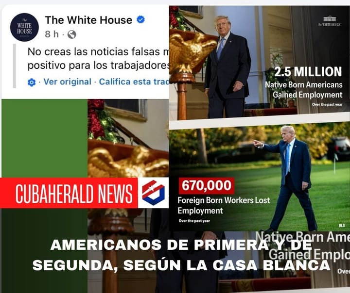 Americanos de primera y de segunda, según la Casa Blanca