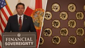 Discurso sobre soberanía financiera y monedas doradas.