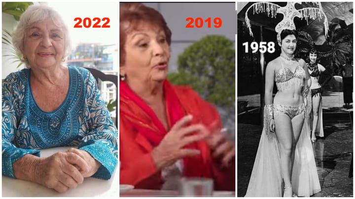 Mujer en diferentes etapas: 1958, 2019, 2022