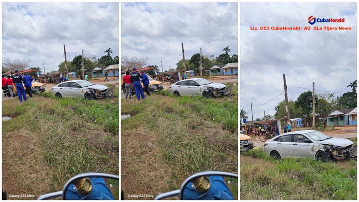 Accidente de tránsito en Ciego de Ávila deja lesionados leves y daños materiales