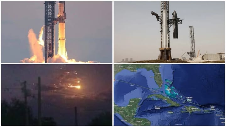 Nuevo fracaso de la nave Starship de SpaceX, pero logra avance histórico en recuperación del propulsor