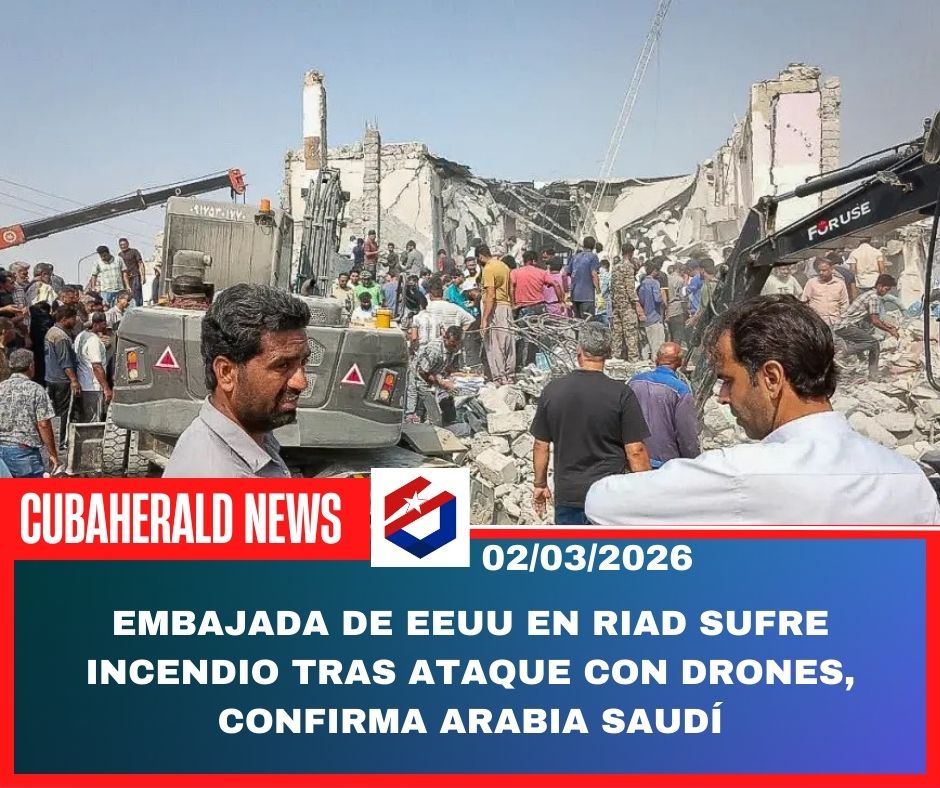 Embajada de EEUU en Riad sufre incendio tras ataque con drones, confirma Arabia Saudí